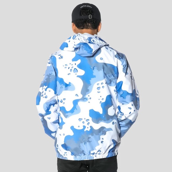 MEMBERS ONLY ❄️ Blue Camo Windbreaker - Picture 4 of 16